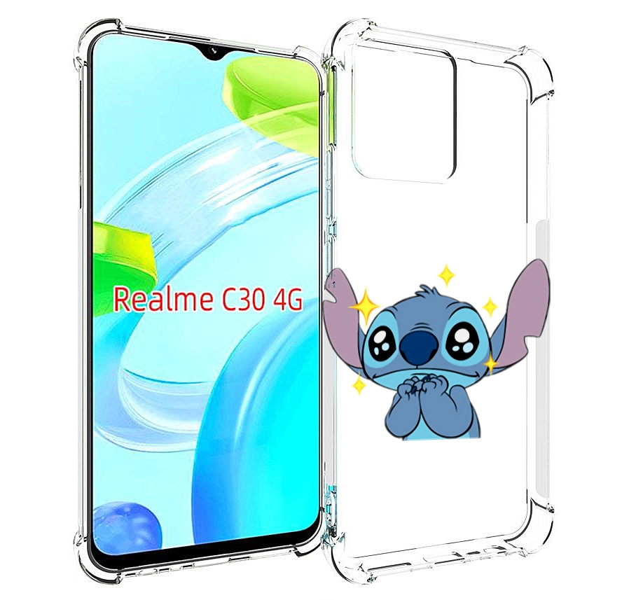 

Чехол MyPads милый-стич детский для Realme C30 4G / Narzo 50i Prime, Прозрачный, Tocco