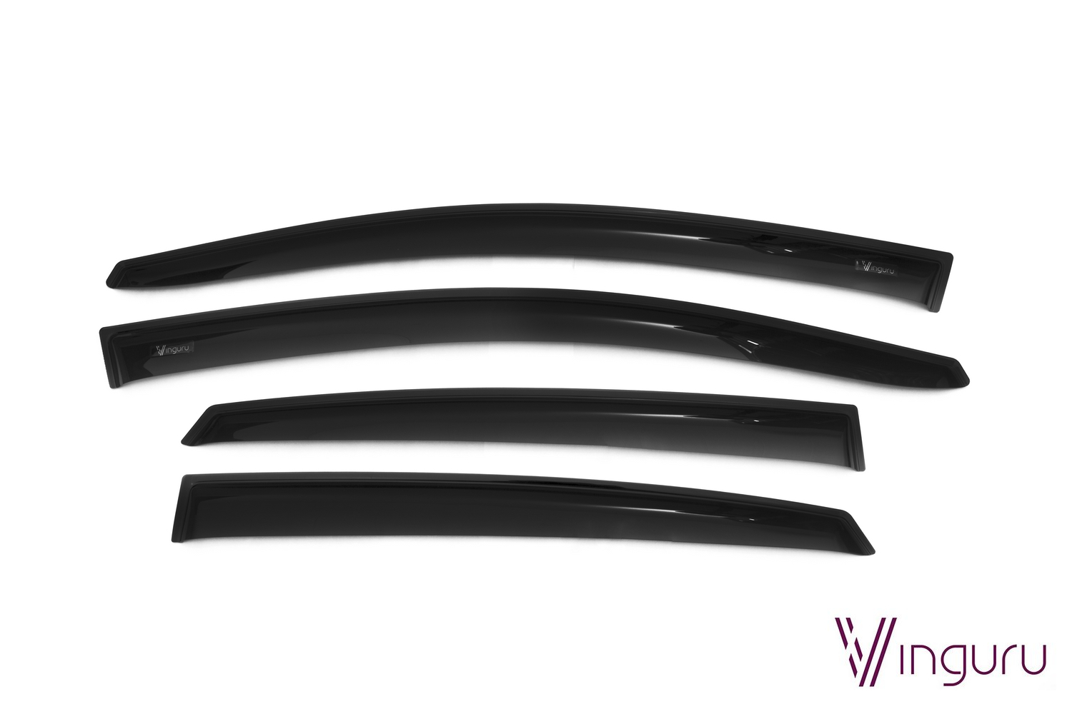 

Дефлекторы на окна Vinguru NISSAN Sentra lll 2012- /сед/накладные/скотч/к-т 4шт./акрил, aFV80512