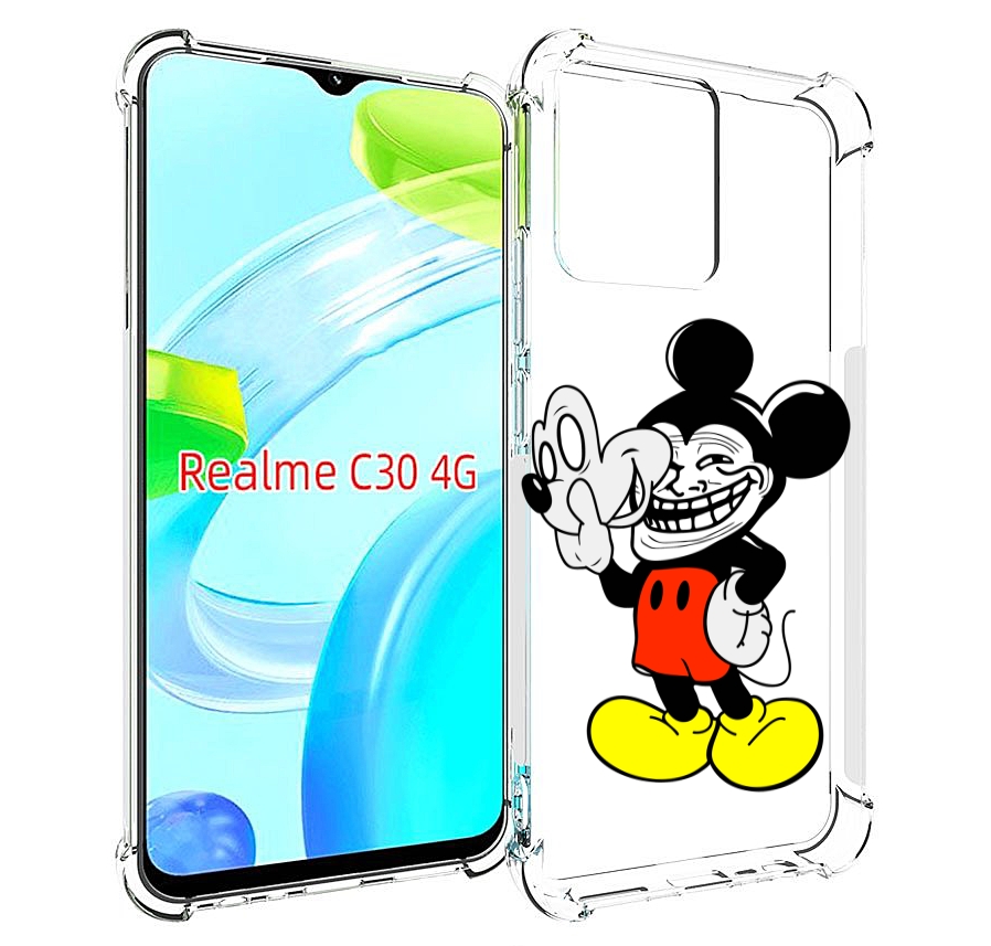 

Чехол MyPads микки-маус-троллер для Realme C30 4G / Narzo 50i Prime, Прозрачный, Tocco