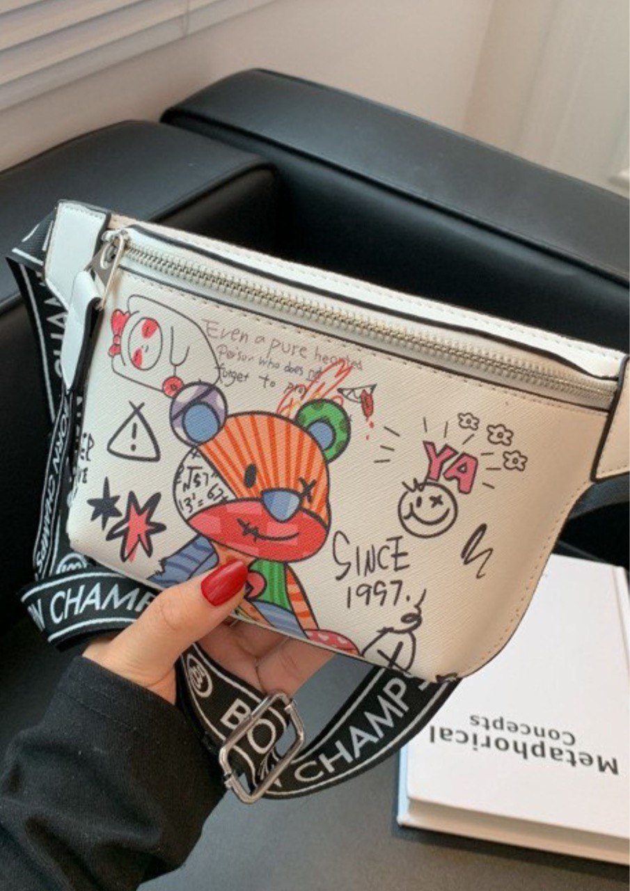 Сумка на пояс Mishka S с принтом