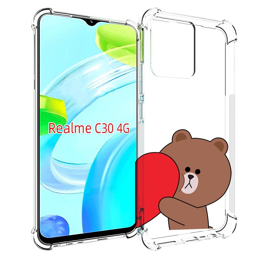 

Чехол MyPads медвежонок детский для Realme C30 4G / Narzo 50i Prime, Прозрачный, Tocco