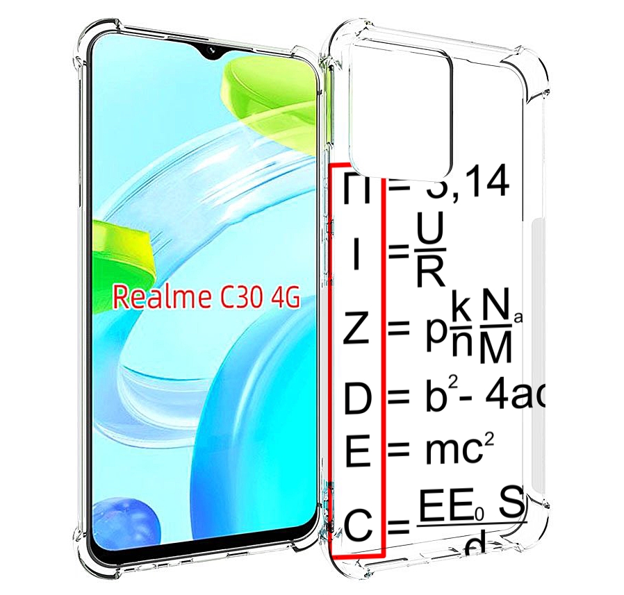 

Чехол MyPads математические-формулы для Realme C30 4G / Narzo 50i Prime, Прозрачный, Tocco