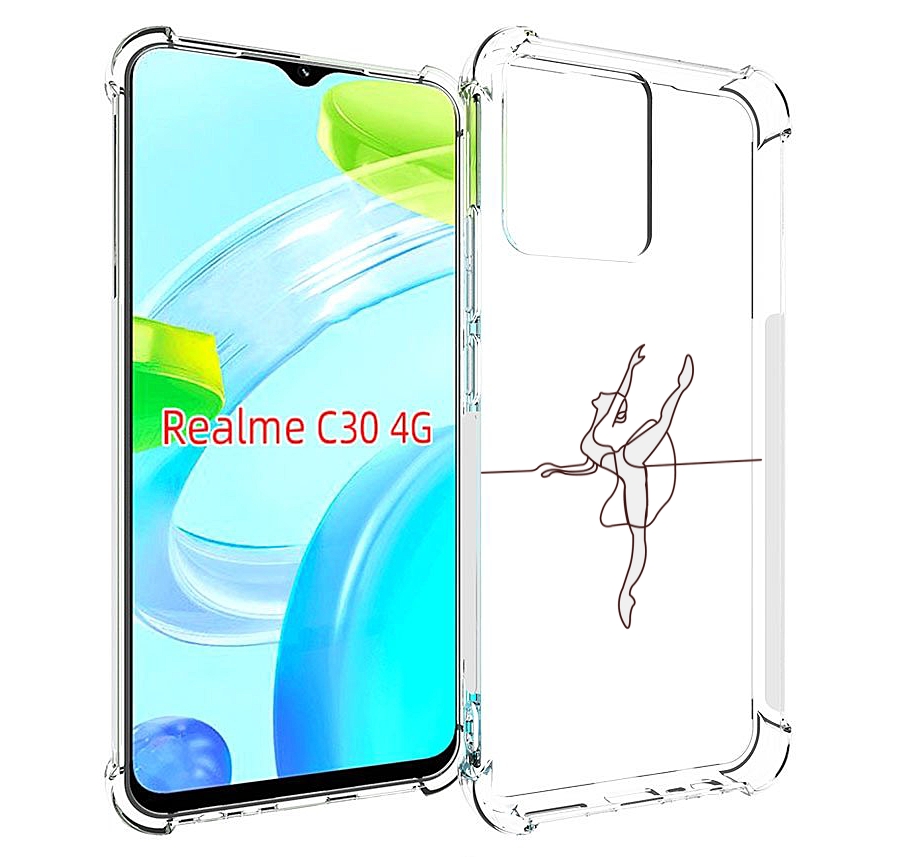 

Чехол MyPads маленькая-баллерина для Realme C30 4G / Narzo 50i Prime, Прозрачный, Tocco
