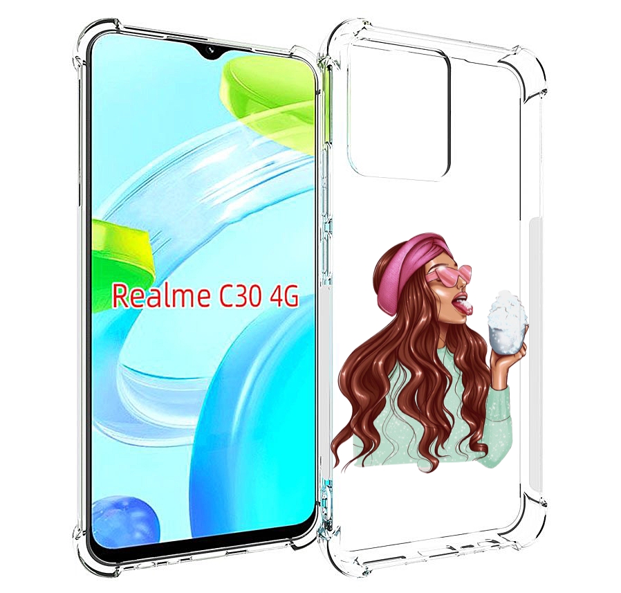 

Чехол MyPads любительница-снега женский для Realme C30 4G / Narzo 50i Prime, Прозрачный, Tocco