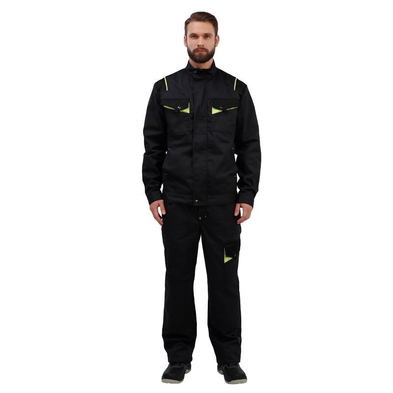 

Куртка рабочая NoBrand 1002369-K черный/серый 56-58, 182-188