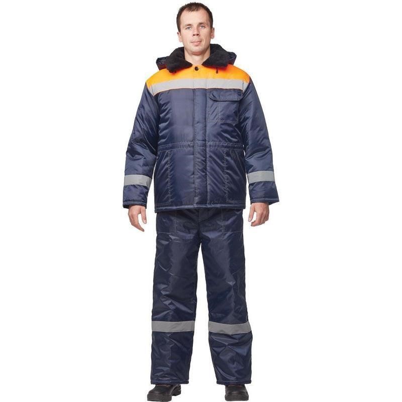 

Куртка рабочая NoBrand 702518-K синий/оранжевый 60-62, 182-188