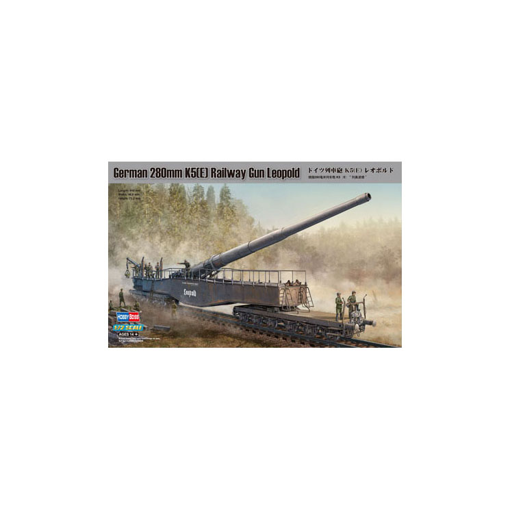 

Сборная модель HobbyBoss 1/72 German 280mm K5(E) Railway Gun Leopold 82903