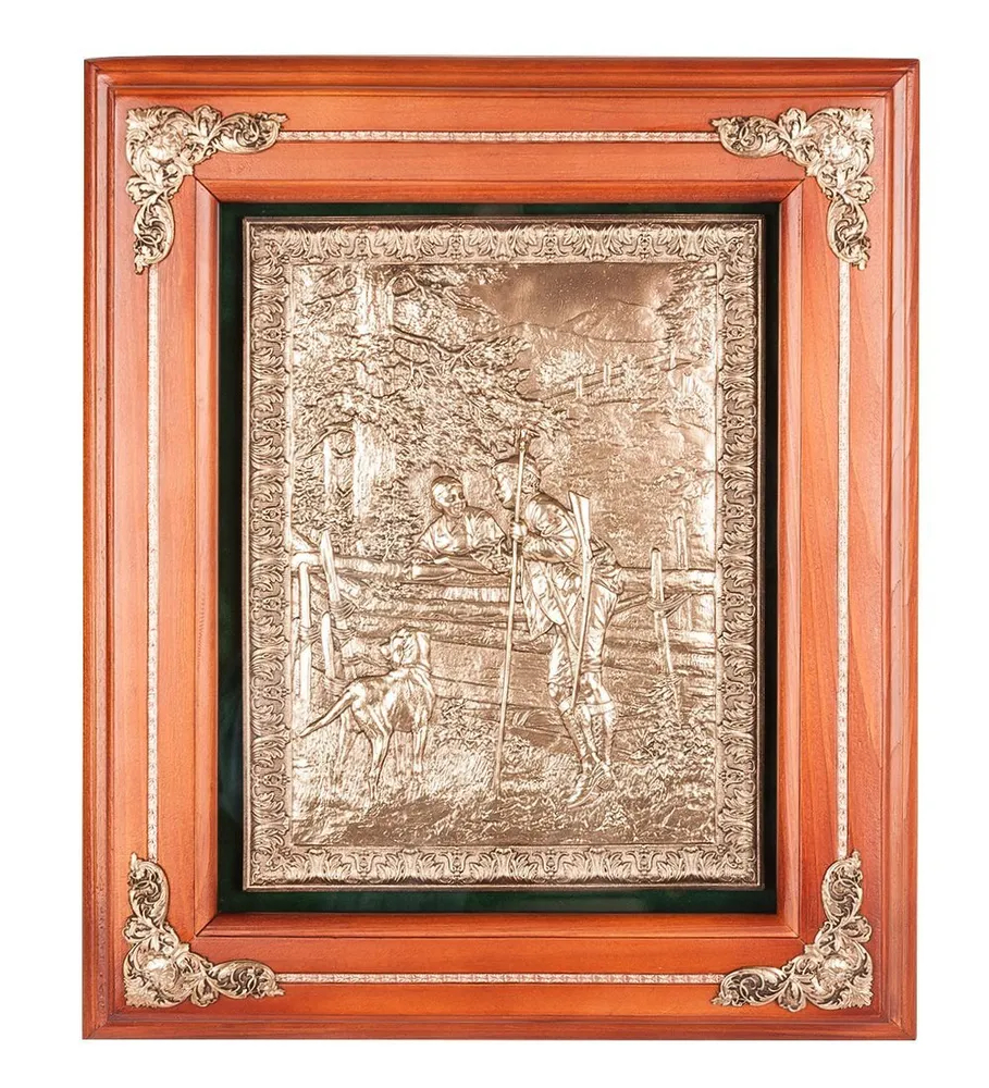 

Ключница Оxотник с собакой 29x33 ПК- 28 113-702118