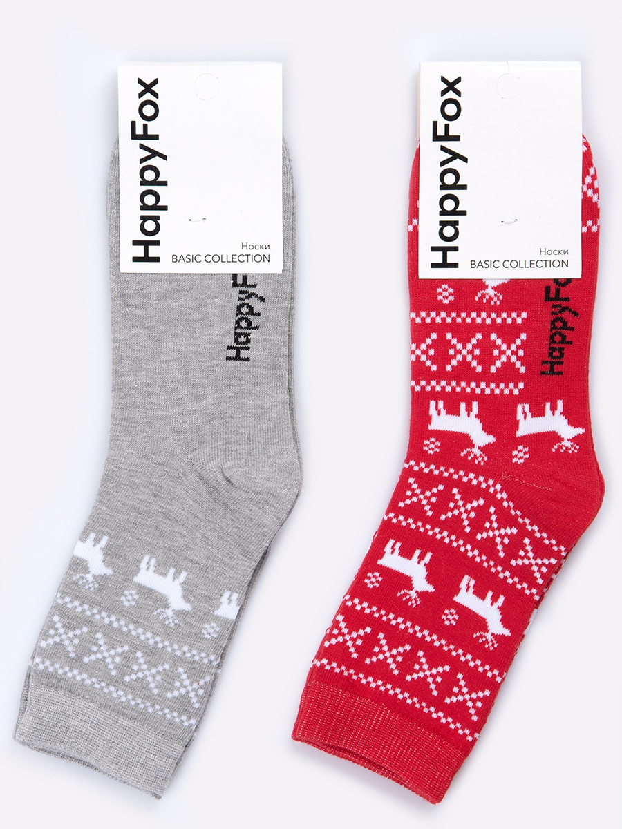 

Комплект носков женских HappyFox HFET9002NB красных 25-27 2 пары, Красный, HFET9002NB