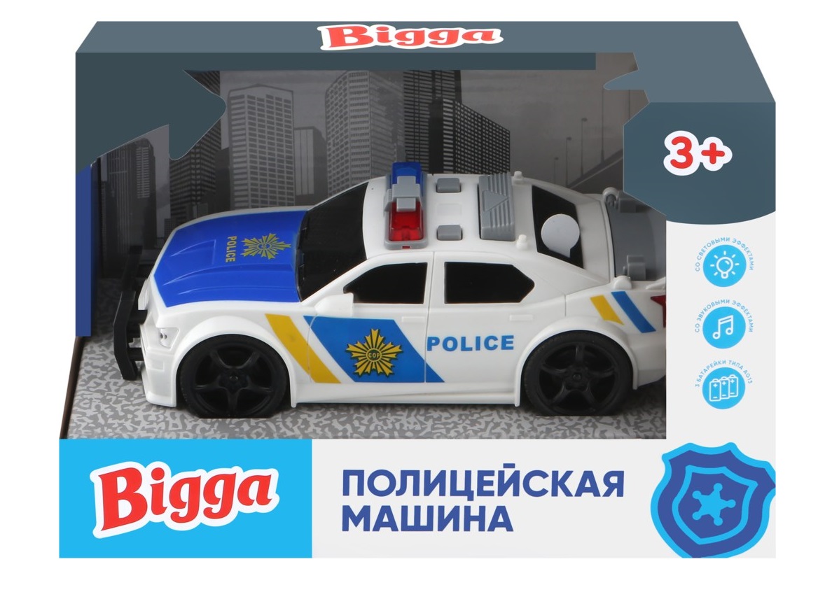 Машинка Полицейская инерционная Bigga