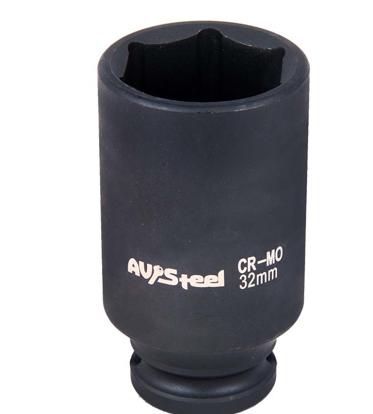 

Головка ударная 1/2", шестигранная, удлиненная, 32 мм "AV Steel", AV-720132