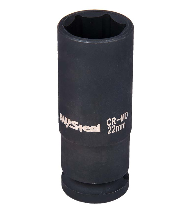 

Головка ударная 1/2", шестигранная, удлиненная, 22 мм "AV Steel", AV-720122
