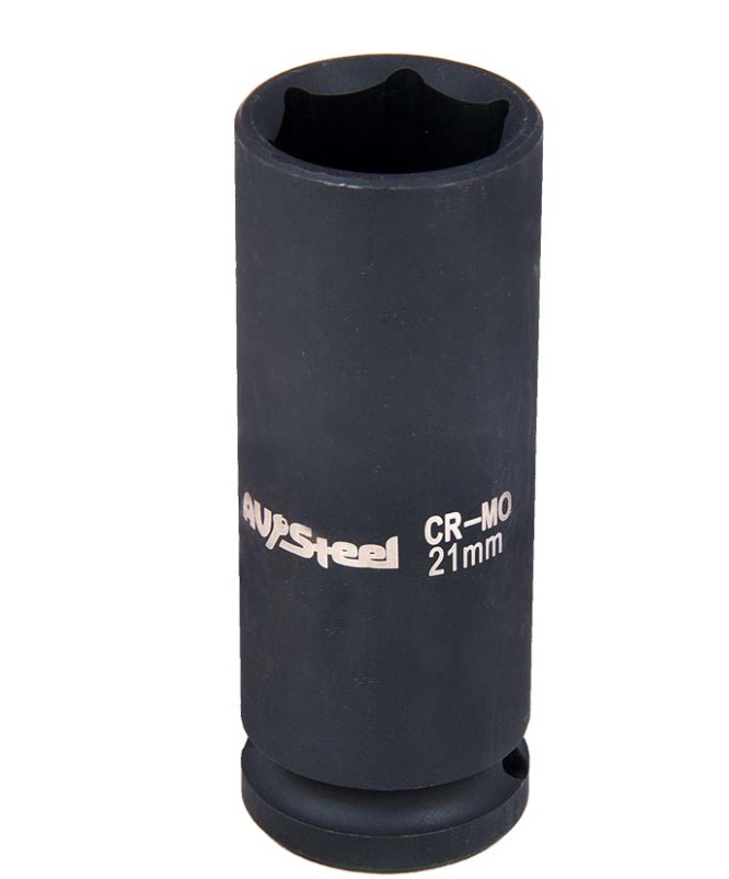 

Головка ударная 1/2", шестигранная, удлиненная, 21 мм "AV Steel", AV-720121