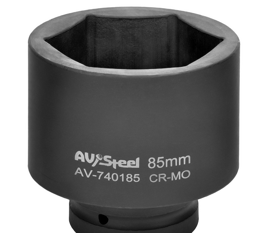 

Головка ударная 1", шестигранная, удлиненная, 85 мм "AV Steel", AV-740185