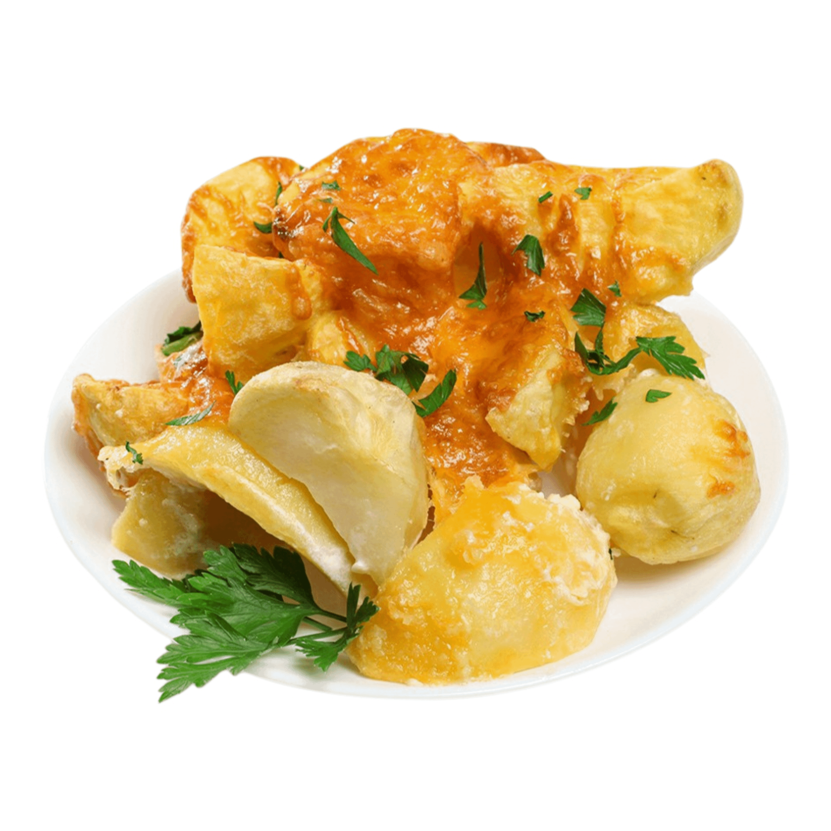 

Картофель запеченный в сливках с сыром +-500 г