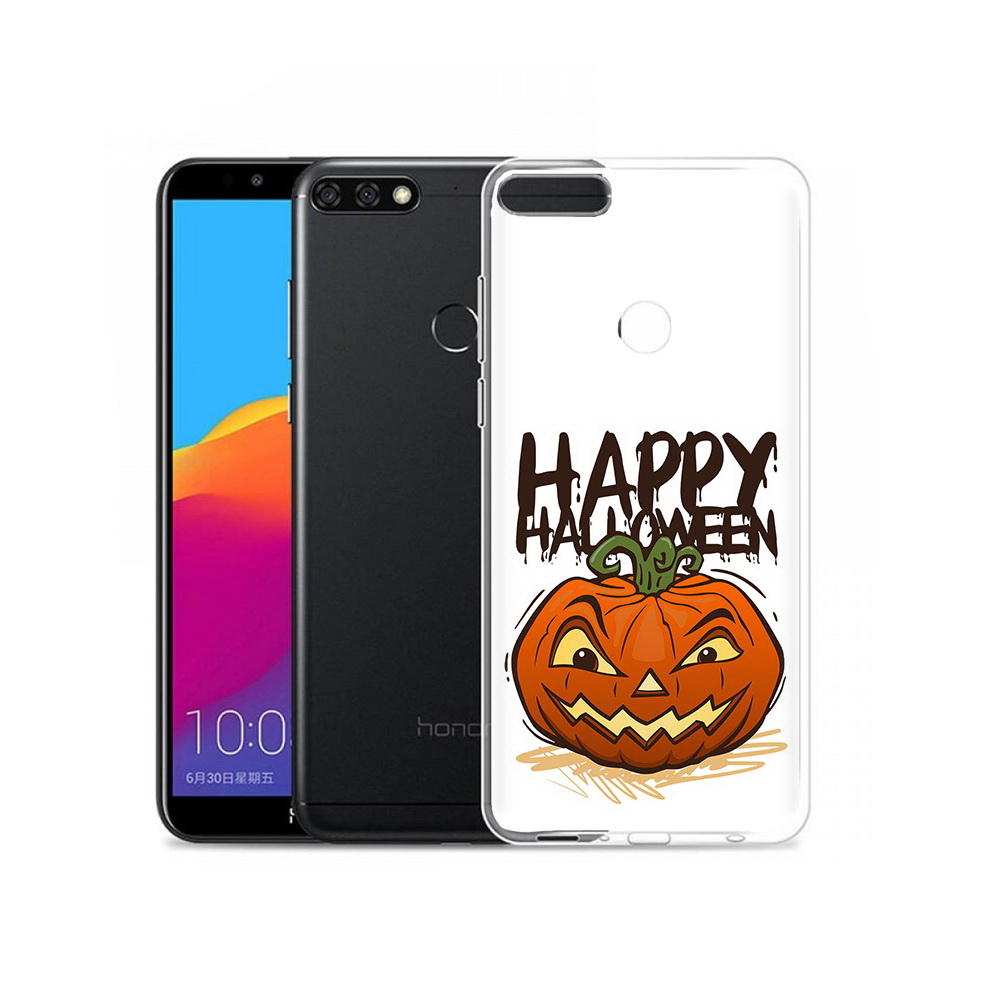 

Чехол MyPads Tocco для Honor 7C Pro Хэллоуин счастливый (PT113786.47.195), Прозрачный, Tocco