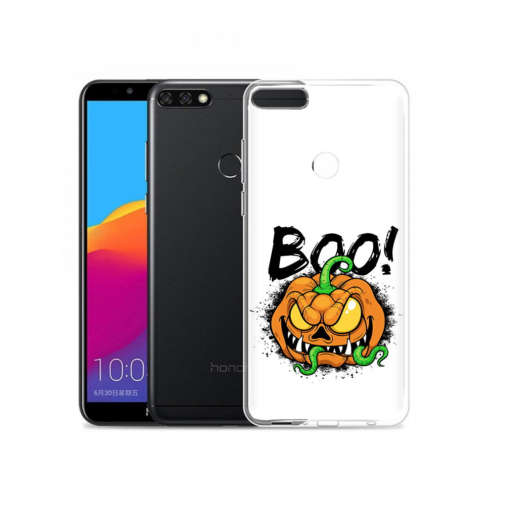 

Чехол MyPads Tocco для Honor 7C Pro Хэллоуин бу (PT113786.47.193), Прозрачный, Tocco