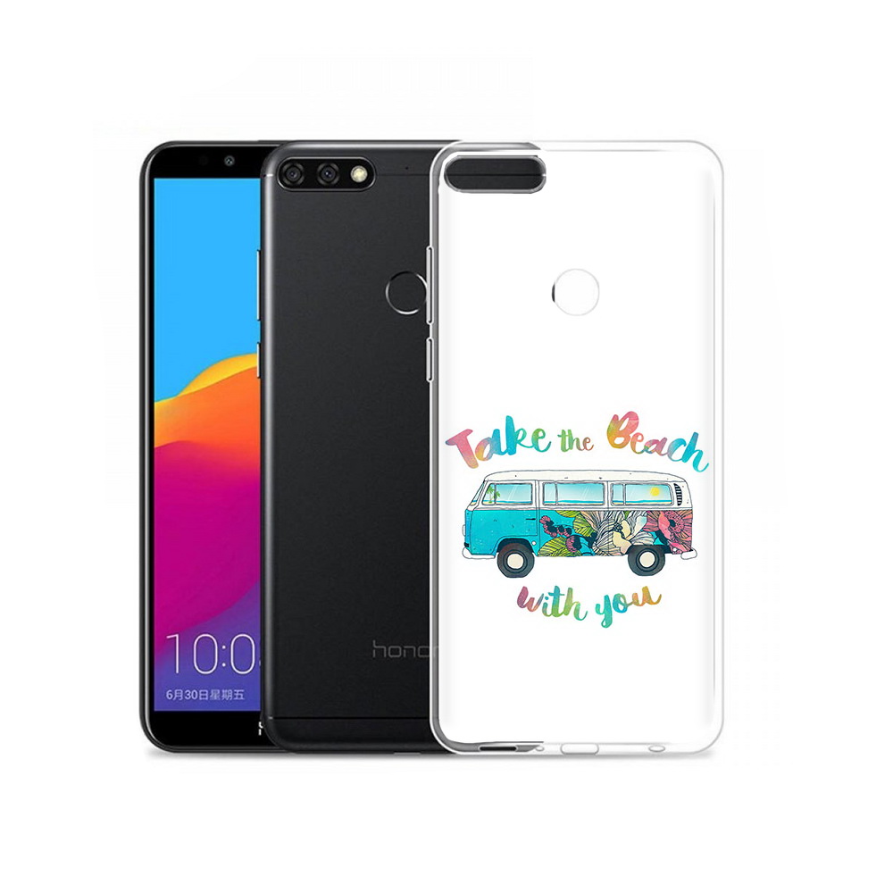 

Чехол MyPads Tocco для Honor 7C Pro Хиппи автобус (PT113786.47.190), Прозрачный, Tocco