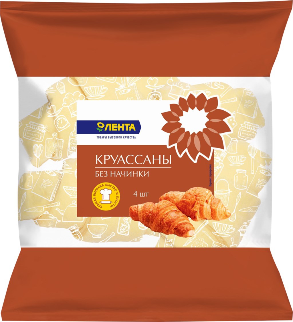 

Круассаны Лента замороженные 280 г