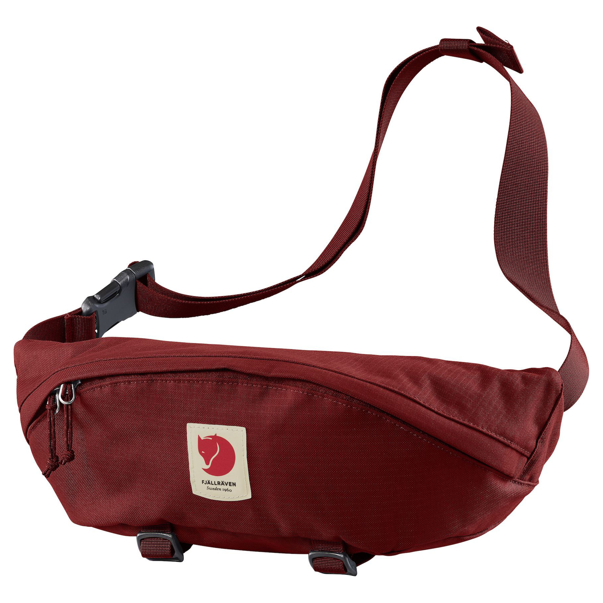 фото Сумка женская на пояс fjallraven kanken ulvö hip pack large f23166 красная 4 л