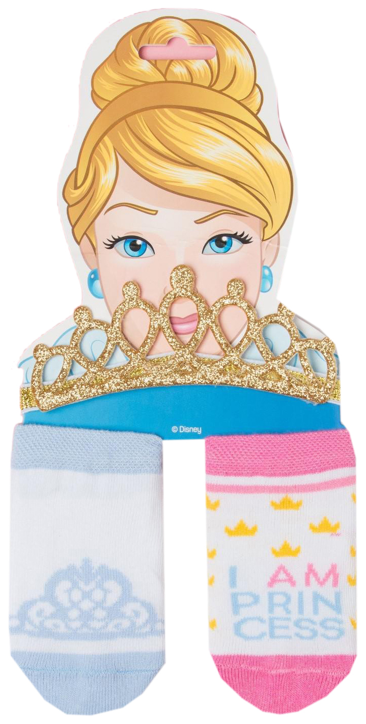 Набор Princess Принцессы, повязка, носки 2 пары р.12-14 см, KAFTAN, розовый; голубой; белый  - купить