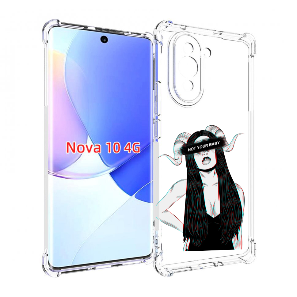 

Чехол MyPads not-your для Huawei Nova 10, Прозрачный, Tocco