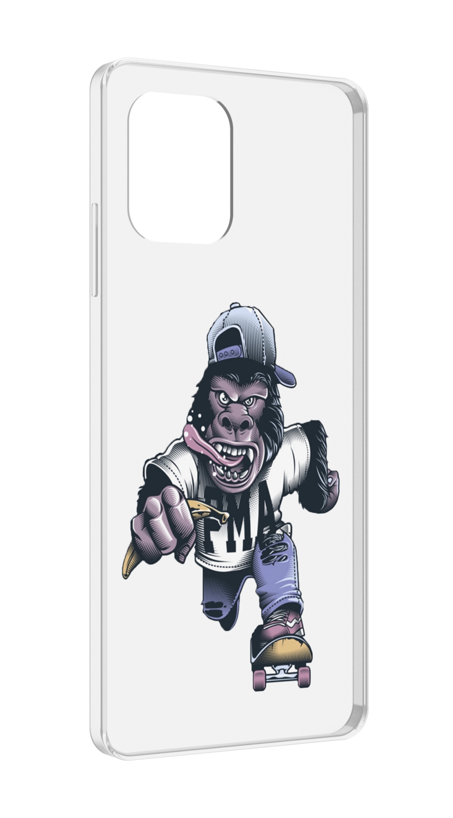 

Чехол MyPads Обезьяна на скейте для UMIDIGI Power 7 Max / Power 7S, Прозрачный, Tocco