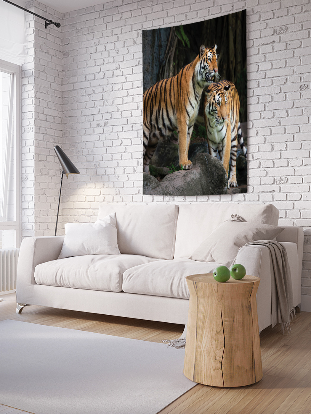 

Вертикальное фотопанно на стену JoyArty Тигриная любовь 150x200 см, Тигриная любовь