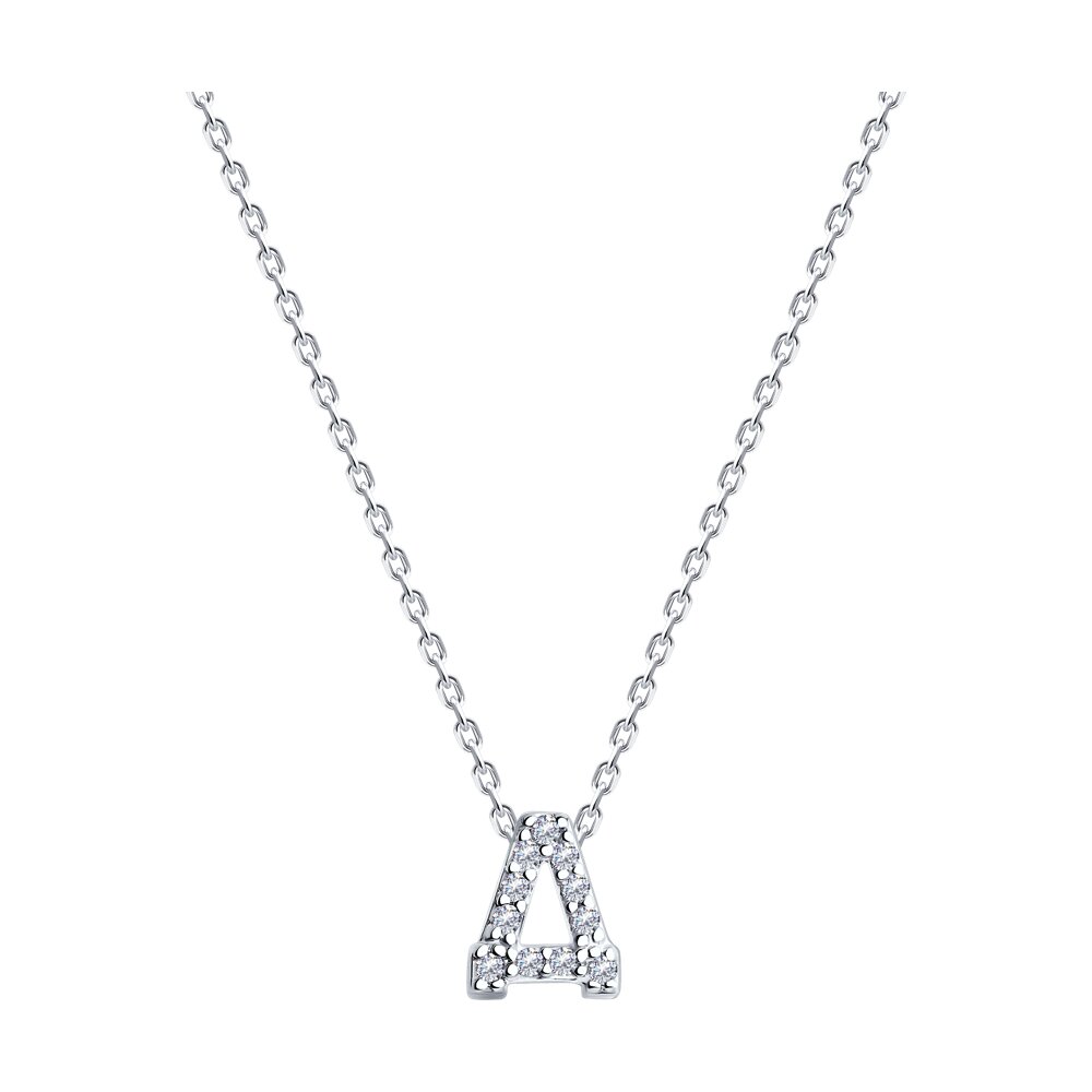 

Колье из серебра с фианитом 50/55 см SOKOLOV 94070722, 94070722