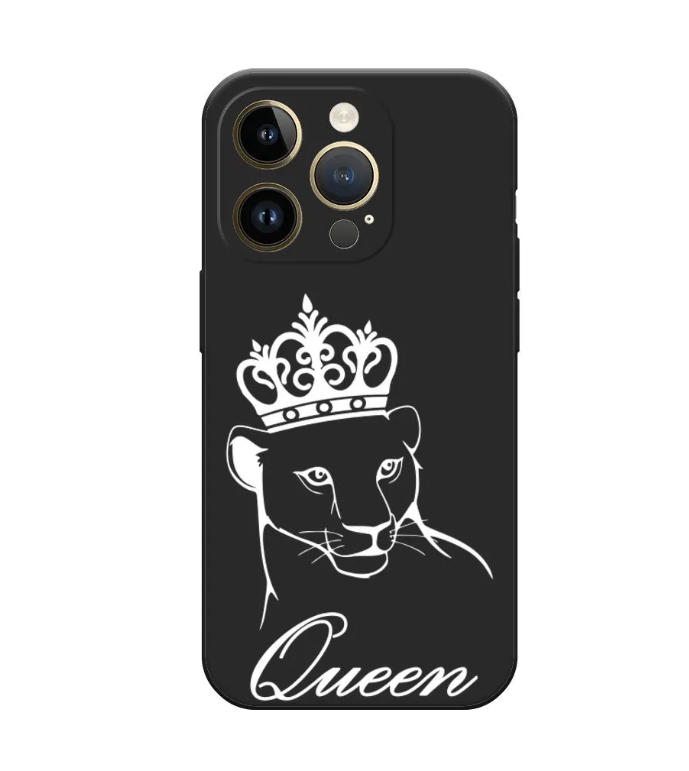 

Чехол Awog на Apple iPhone 14 Pro / Айфон 14 Про "Львица королева", Черный, 15252-1