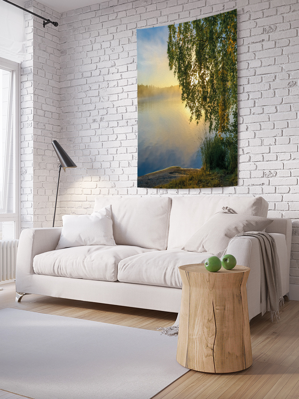 

Вертикальное фотопанно на стену JoyArty Восход над рекой 150x200 см, Восход над рекой