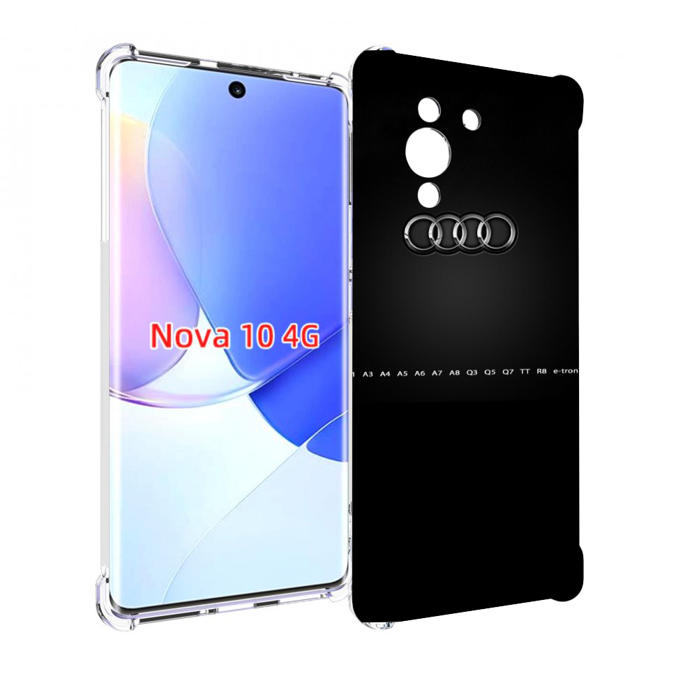 

Чехол MyPads audi ауди 1 мужской для Huawei Nova 10, Прозрачный, Tocco