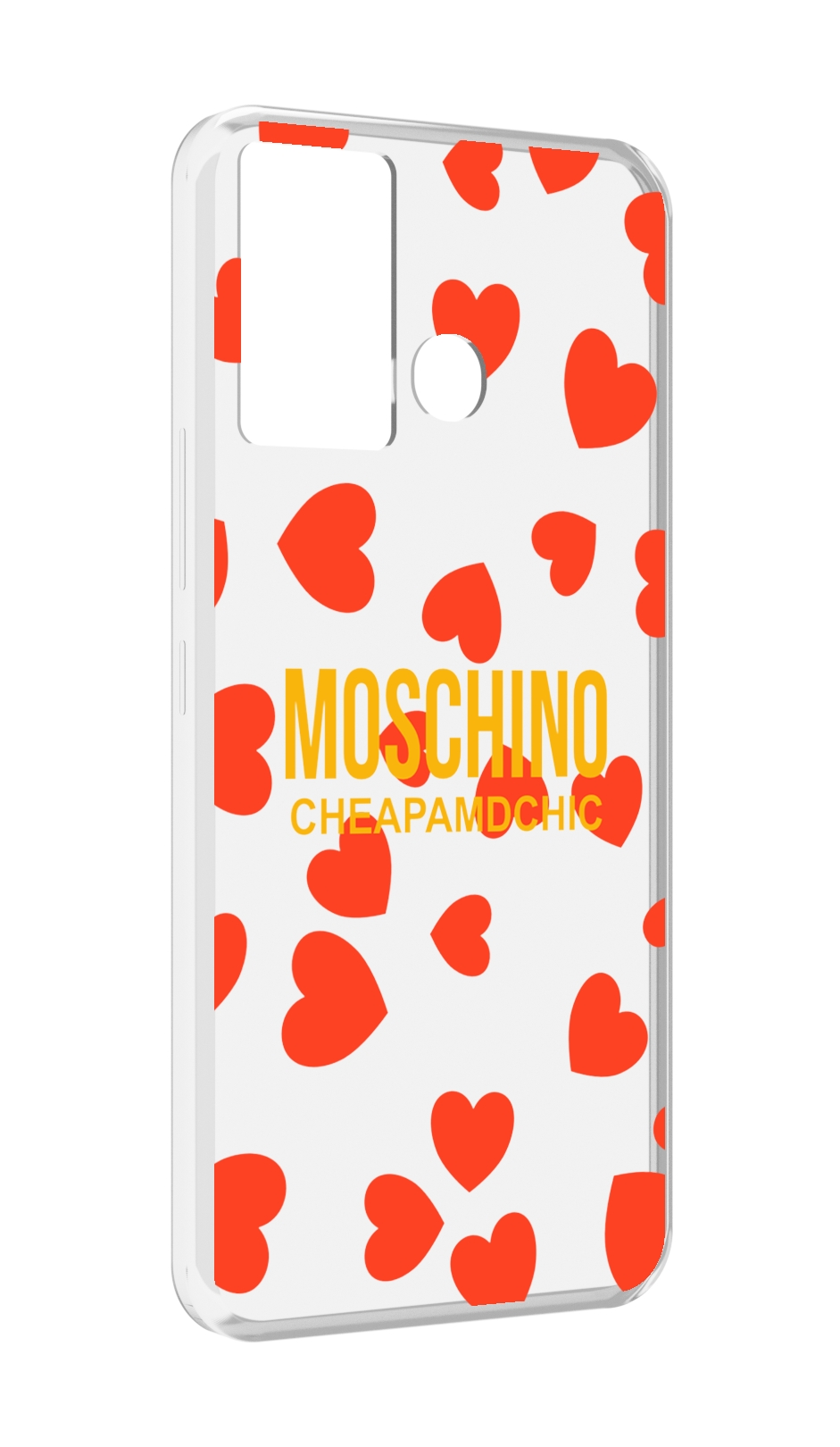 

Чехол MyPads сердца-москино для Infinix Hot 12 Play, Прозрачный, Tocco