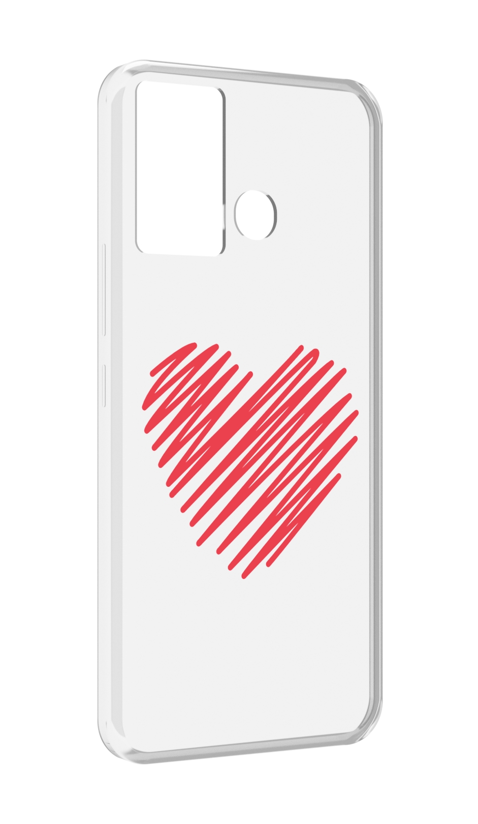 

Чехол MyPads сердечко-одной-линией для Infinix Hot 12 Play, Прозрачный, Tocco