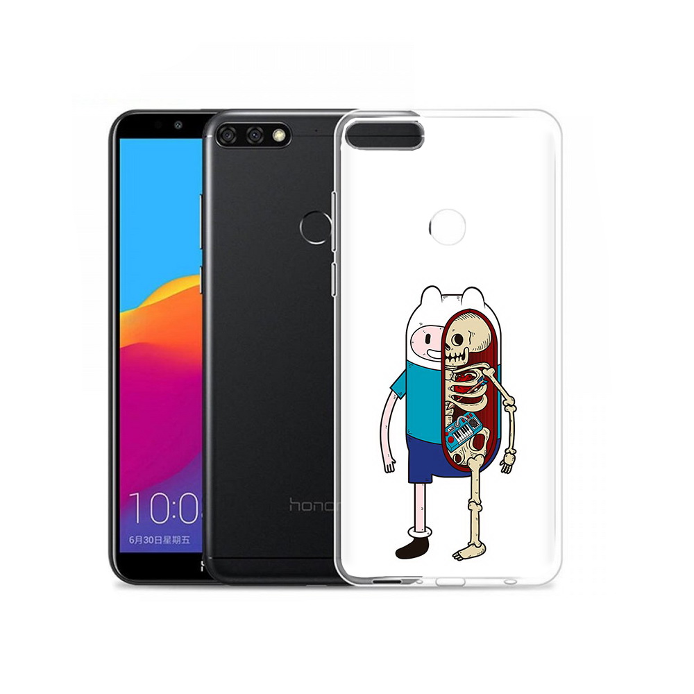 

Чехол MyPads Tocco для Honor 7C Pro Финн скелет (PT113786.47.187), Прозрачный, Tocco