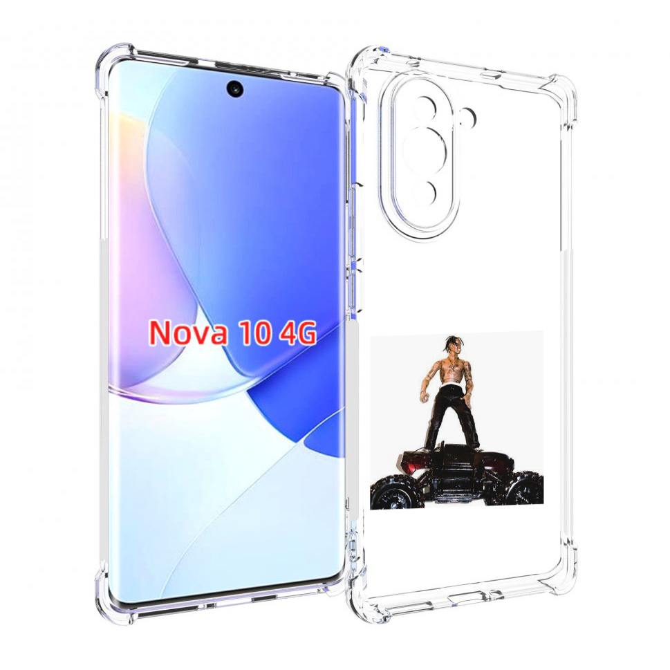 

Чехол MyPads Travis Scott - Rodeo для Huawei Nova 10, Прозрачный, Tocco