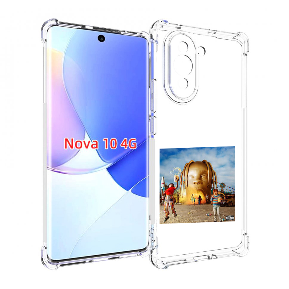 

Чехол MyPads Travis Scott - Astroworld для Huawei Nova 10, Прозрачный, Tocco