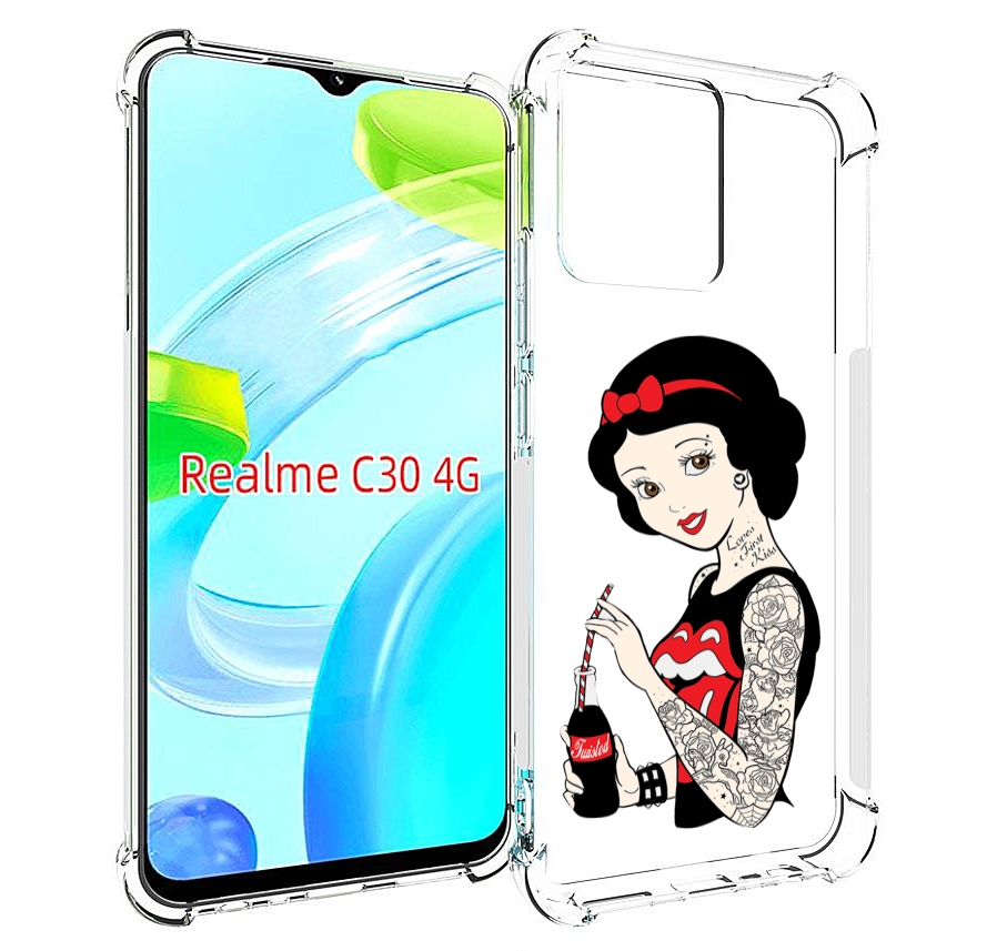 

Чехол MyPads любительница-колы женский для Realme C30 4G / Narzo 50i Prime, Прозрачный, Tocco
