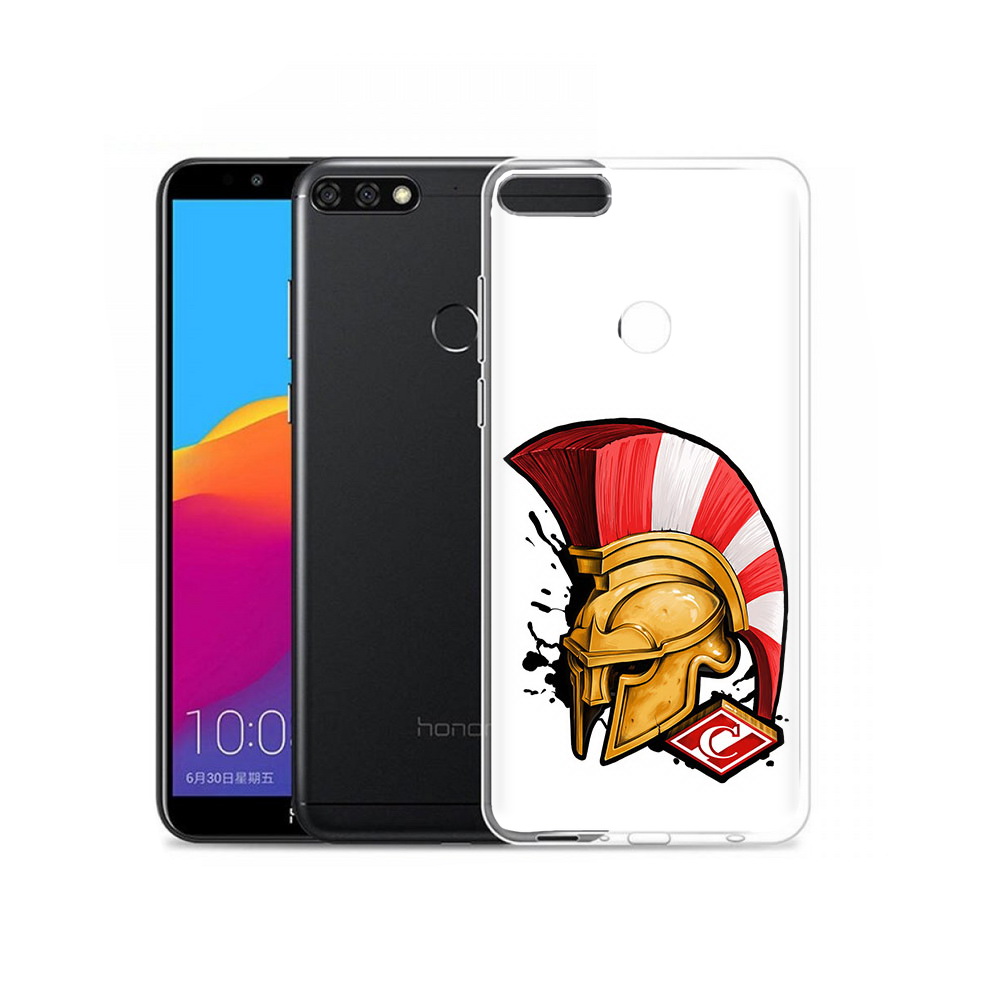 

Чехол MyPads Tocco для Honor 7C Pro ФК спартак шлем (PT113786.47.185), Прозрачный, Tocco