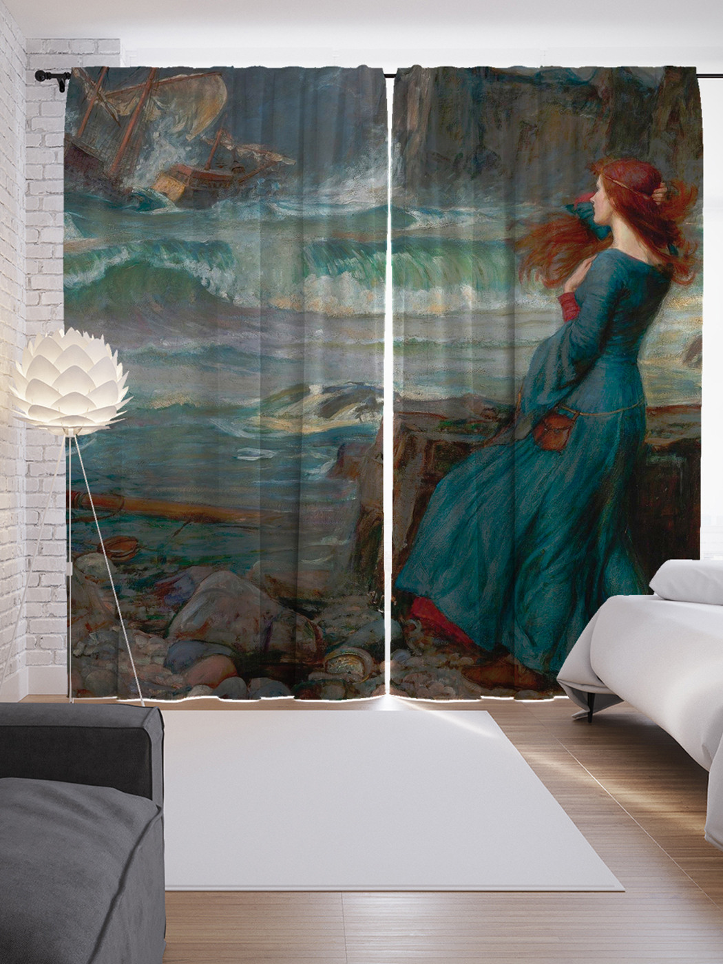 

Шторы с фотопечатью "Русалка.Mermaid" из сатена, 290х265 см