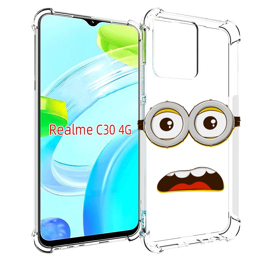 

Чехол MyPads лицо-миньона для Realme C30 4G / Narzo 50i Prime, Прозрачный, Tocco