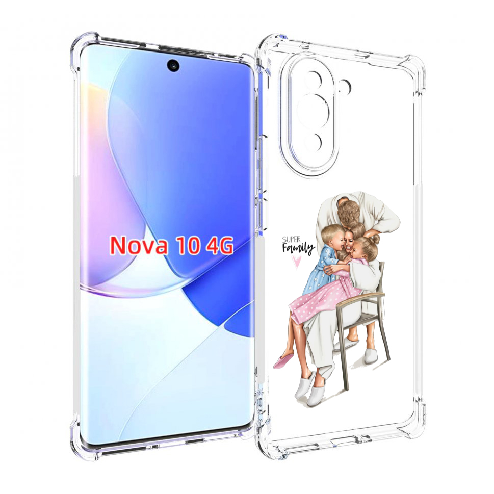 

Чехол MyPads Super-family для Huawei Nova 10, Прозрачный, Tocco