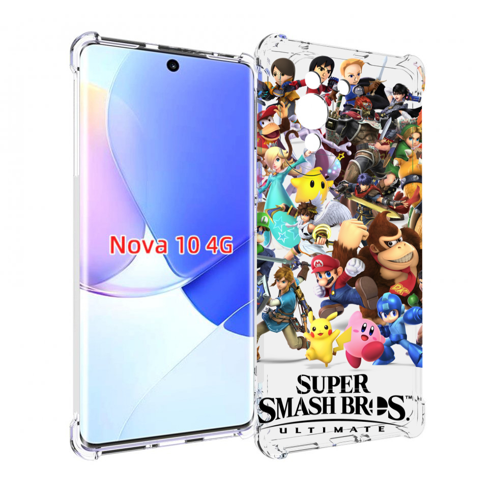 

Чехол MyPads Super Smash Bros для Huawei Nova 10, Прозрачный, Tocco