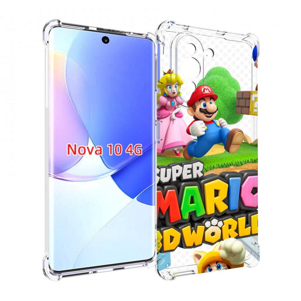 

Чехол MyPads Super Mario 3D World для Huawei Nova 10, Прозрачный, Tocco