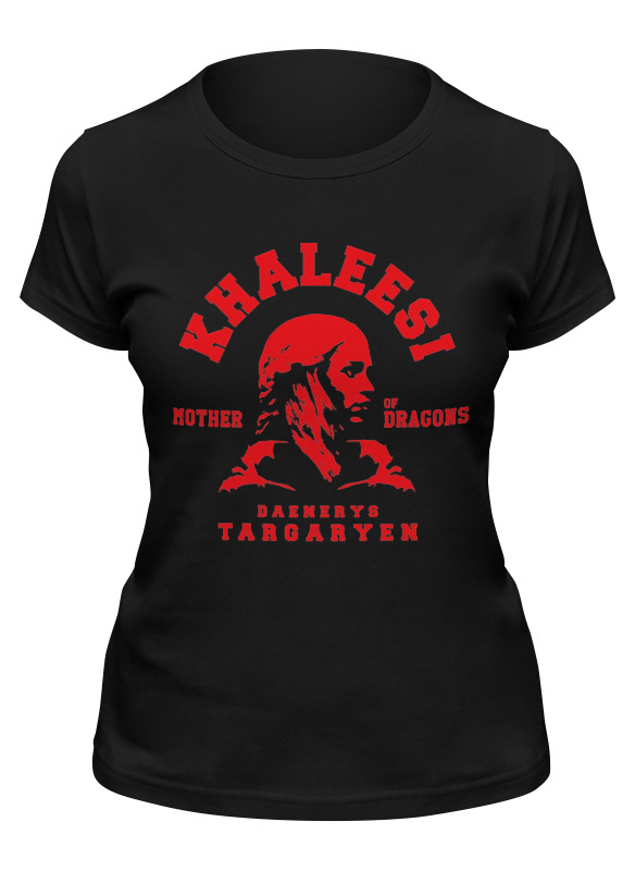 

Футболка женская Printio Khaleesi (game of thrones) черная 2XL, Khaleesi (game of thrones)