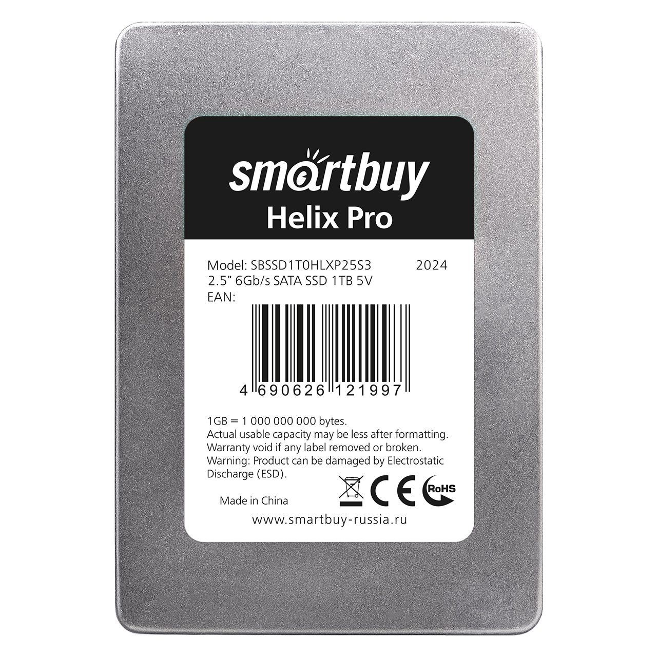 Внутренний SSD накопитель Smartbuy Helix Pro 2,5" 1 ТБ SBSSD1T0HLXP25S3