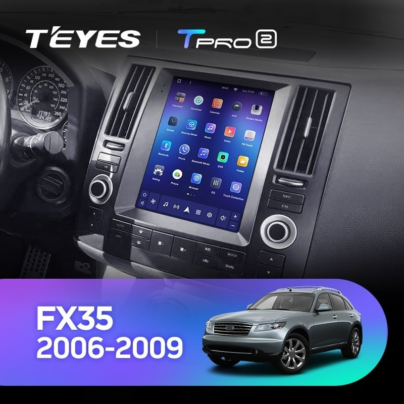 

Автомобильная магнитола Tesla style Teyes TPRO 2 4/32 Infiniti Fx35 2006-2009, TPRO2