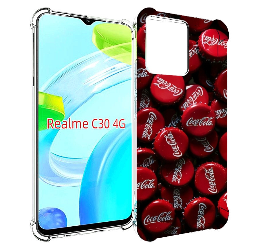 

Чехол MyPads крышки от кокаколы для Realme C30 4G / Narzo 50i Prime, Прозрачный, Tocco