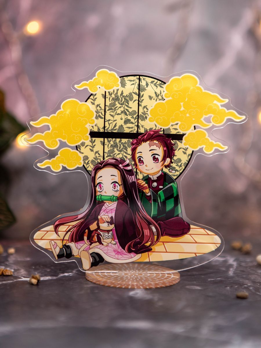 

Фигурка Animania аниме Клинок рассекающий демонов, Танджиро и Незуко, Клинок рассекающий демонов