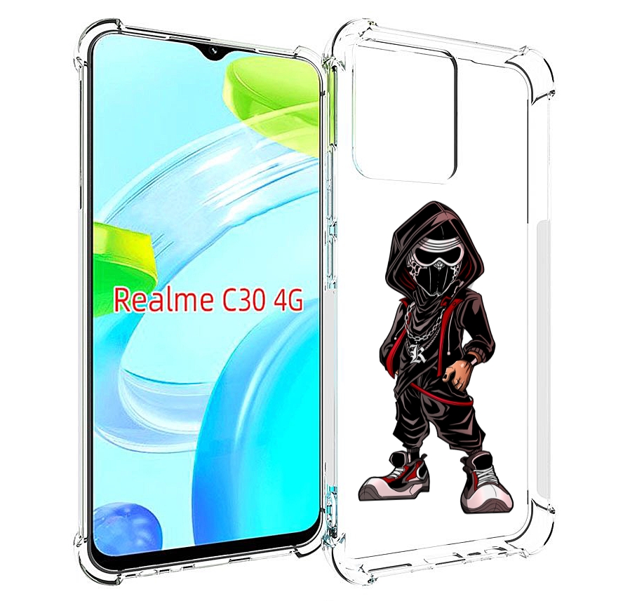

Чехол MyPads крутой-ниндзя для Realme C30 4G / Narzo 50i Prime, Прозрачный, Tocco